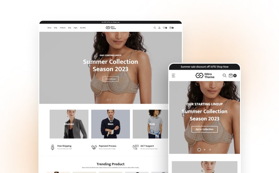 Nitro - Free Multipurpose Shopify Theme